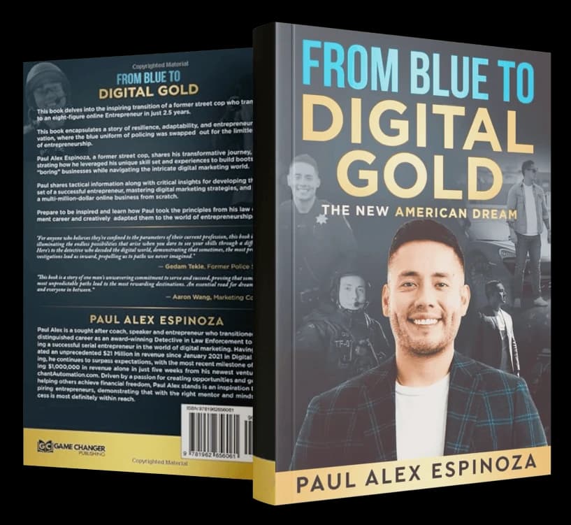 From Blue to Digital Gold — front and back cover